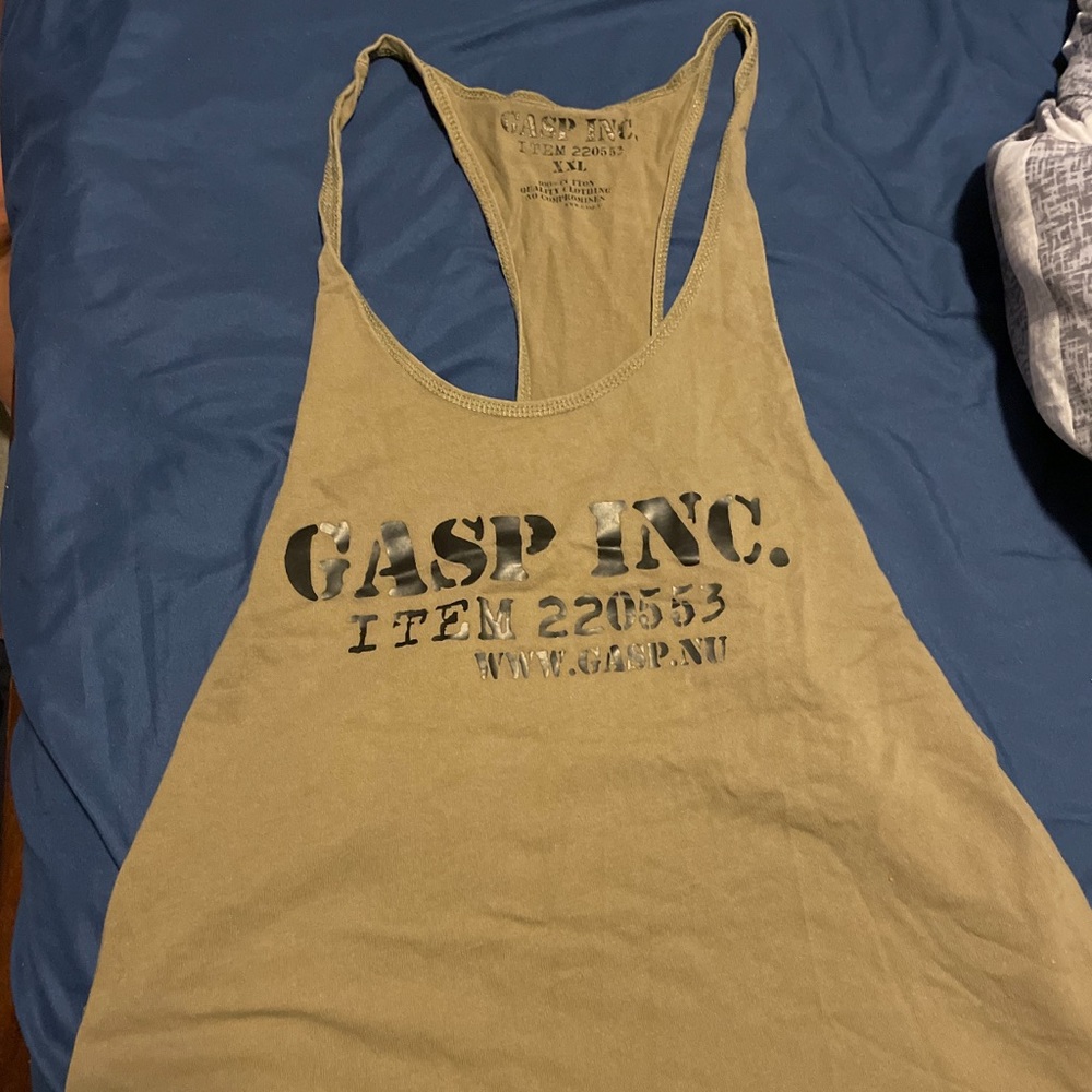 Mens Gasp Inc mens workout tank top